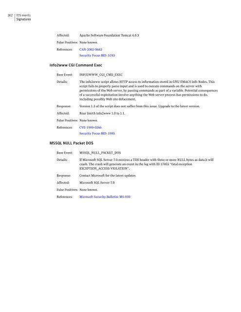 Symantecâ¢ Security Gateways Reference Guide - Sawmill