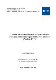 Elaboration et caractÃ©risation d'une membrane cationique ...