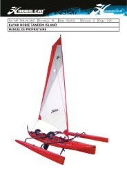 KAYAK HOBIE TANDEM ISLAND - Hobie Cat