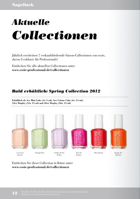 Für den essie Katalog JETZT HIER klicken! - MAHA Cosmetics