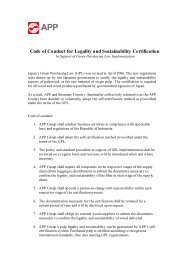 (GPL) Code of Conduct for Legality and Sustainability Certification