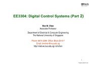 EE3304: Digital Control Systems - National University of Singapore