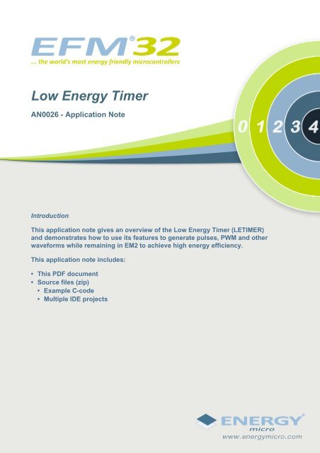 Low Energy Timer - AN0026 - Application Note - Energy Micro