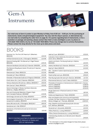 Gem-A Instruments BOOKS