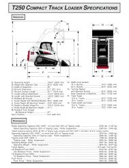 Bobcat T250 Compact Track Loader - Location Blais
