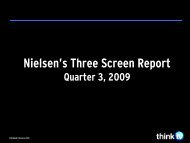Nielsen three-screen report - Think TV