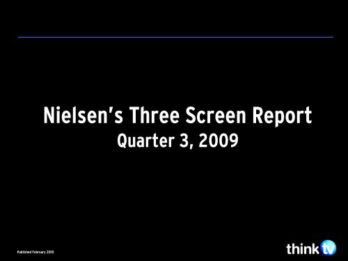 Nielsen three-screen report - Think TV