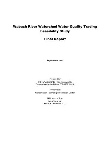 Wabash River Basin Water Quality Trading Feasibility Study: