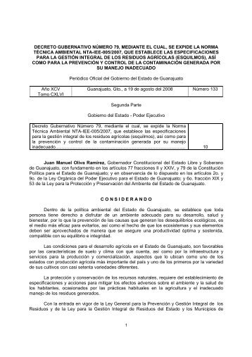 Decreto 79 Norma Tecnica Ambiental Esquilmos - Instituto ...