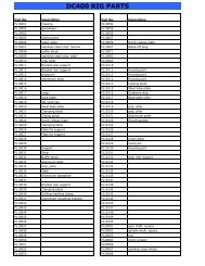 Parts List - Diaquip