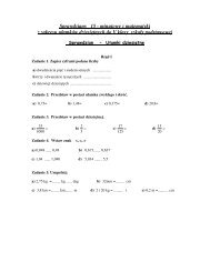 Sprawdziany 15 - minutowe z matematyki z zakresu uÅamkÃ³w ...