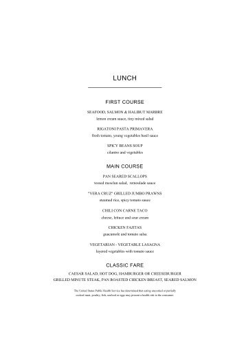 Cafe Escadrille Lunch Menu Cafe Escadrille Lunch Menu