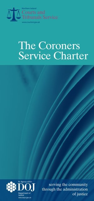 The Coroners Service Charter (PDF) - Northern Ireland Court ...
