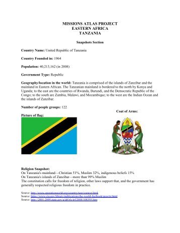 Tanzania Profile.pdf - WorldMap