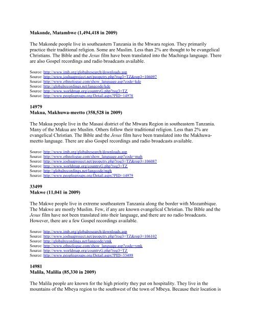 Tanzania Profile.pdf - WorldMap