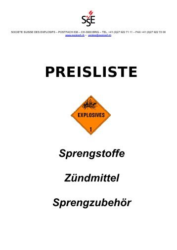 Preisliste