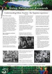 Understanding Ethnic Tourists - the Tjapukai experience - Rainforest ...