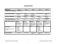 Week 8 Lesson Plan - Arizona Department of Education