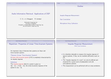 Properties of Linear Time-Invariant Systems Impulse Respons