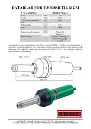 DATABLAD FOR TÃNDER TIL MGM