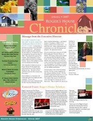 Spring 2007 Newsletter - Roger's House