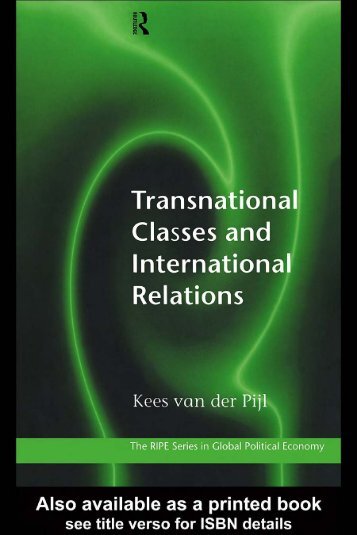 van der pijl-transnational classes and IR