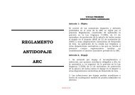 REGLAMENTO ANTIDOPAJE ARC - Liga ARC