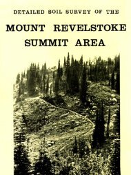 Detailed Soil Survey of the Mount Revelstoke Summit Area.