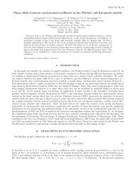 Phase shifts between synchronized oscillators in the Winfree and ...