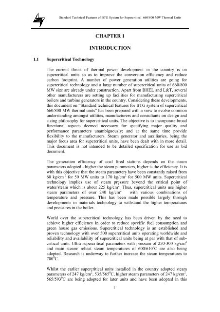 Standard Technical Features of BTG System for Supercritical 660 ...