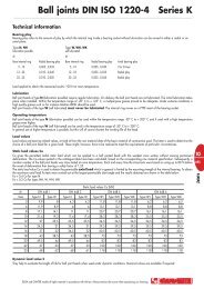 Ball joints DIN ISO 1220-4 Series K - CDM - Elesa