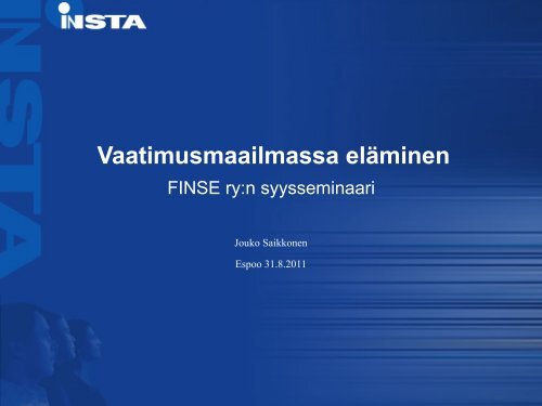 Jouko Saikkonen - FINSE