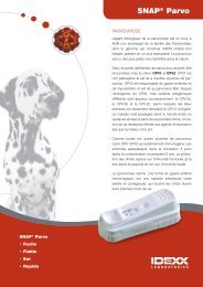 SNAP Parvo Brochure - Idexx