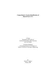 Comprehensive System Identification of Ducted Fan UAVs - Cal Poly