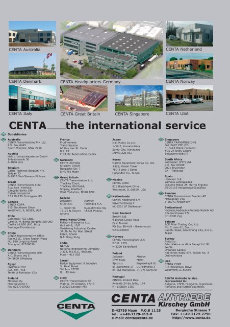 CENTAX - CENTA Power Transmission - Sweden