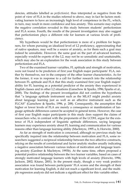 Predictors of Foreign-Language Anxiety: Examining the ...