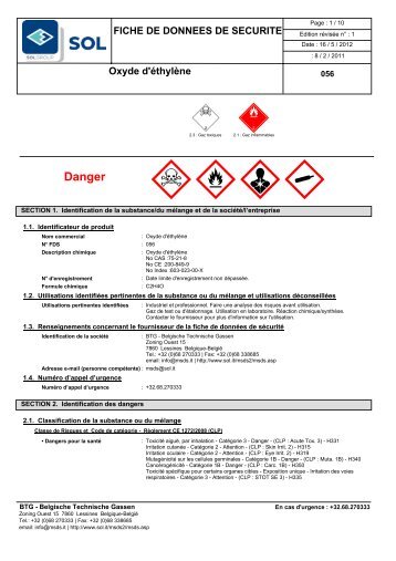 Oxyde d'Ã©thylÃ¨ne - SOL Group