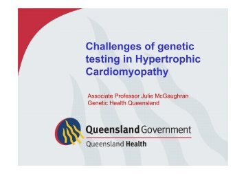 Challenges of genetic testing in Hypertrophic Cardiomyopathy