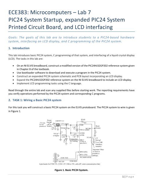 ECE383: Microprocessors â Lab 7 Analog-to-Digital and Digital-to ...