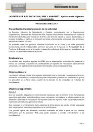 Programa Agentes de RecaudaciÃ³n, IIBB Y ARBANET. Aplicaciones ...