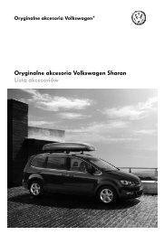 Oryginalne akcesoria Volkswagen Sharan Lista ... - besmarex.pl