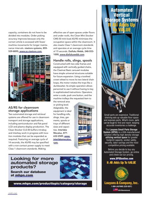 Modern Materials Handling - November 2012