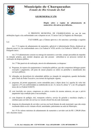 Memorando Segov/2005 - Prefeitura Municipal de Charqueadas