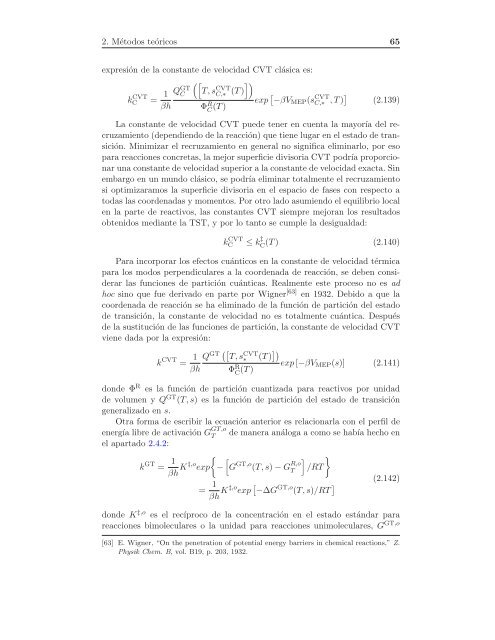 a variacional del estado de transición a la - Páxinas persoais - USC ...