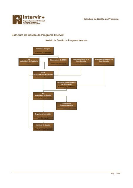 Estrutura de GestÃ£o do Programa Intervir+ - Instituto de ...