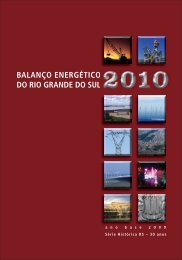 BALANÃO ENERGÃTICO DO RIO GRANDE DO SUL - FÃ³rum Nacional de Energia