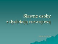 Sławne osoby z dysleksją rozwojową (Elżbieta Trzaskowska ...