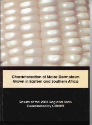 Chara,cterization of Maize Germplasm Grown in Eastern ... - cimmyt