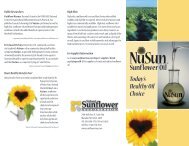 NuSun: Today's Healthy Choice - National Sunflower Association