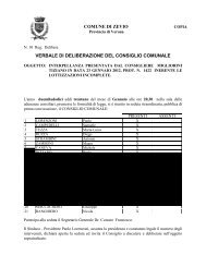 comune di zevio verbale di deliberazione del consiglio comunale